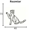 Kot geometryczny DEKORACJA ŚCIENNA obraz na ścianę